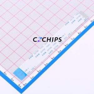 FFC-1.0-11-100-B-4-8 FFC Cable (Flexible Flat Cable) P=1mm Connector 11P 1mm 0.3mm Reverse - Product Image 1
