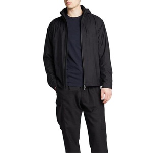 Chaqueta Cortavientos Deportiva de Nailon Informal de Moda OEM, Impermeable, con Logotipo Personalizado Estampado para Hombre - Product Image 1