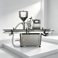 Machine de remplissage automatique industrielle à tête unique pour liquides et pâtes, vitesse de remplissage de 20 à 50 unités/min, pour ligne de production de boissons et cosmétiques