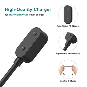 <span class=keywords><strong>Cable</strong></span> de Carga Magnético Tipo C de Repuesto Negro de 1M 3.3FT para <span class=keywords><strong>Huawei</strong></span> Band 11 10 9 8 7 6 <span class=keywords><strong>Watch</strong></span> <span class=keywords><strong>Fit</strong></span> 3/2/1/Mini - Product Image 4