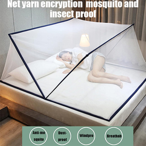 Mosquitera azul para bebé, ropa de cama, cuna plegable, verano, 100% poliéster, antimosquitos personalizable - Product Image 4