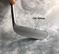 Putter de golf unisexe pour gaucher, en acier 1045, de haute qualité, fabriqué à la machine CNC, nouveau design, 375 g, option de logo personnalisé