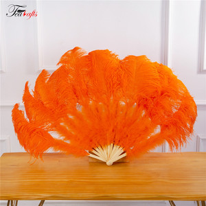 Lago Azul pluma de avestruz colorido atrapasueños Burlesque plumas ventiladores para carnaval casa decoración del Partido de la mascarada de rendimiento - Product Image 4