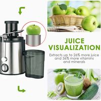 Extracteur de jus de fruits en acier inoxydable, filtre gratuit, machine à jus d'orange entièrement automatique
