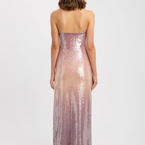 Nuevo Vestido de Noche Largo con Lentejuelas y Tirantes Finos, Estilo 2025, Vestido de Fiesta Brillante para Mujer - Product Image 2