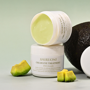 Crema de Ojos de aguacate orgánica vegana personalizada brillo ajuste suaviza las líneas finas hidratante antiarrugas reafirmante instantáneo - Product Image 1