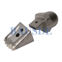 Dents de godet plates à longue durée de vie, pointes de forage à tige de 30 mm compatibles avec les supports de dents de 38 mm, outils de pieutage de fondations