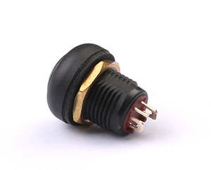 12Mm Waterdichte Verlichte Ce Rohs Zilveren Contact Drukknop Schakelaar - Product Image 2