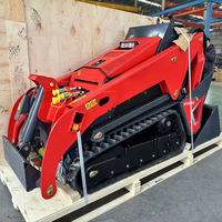 Chargeuse compacte sur pneus derette V1000 pour la location, avec accessoires de brise-roche hydraulique, pour le transport de matériaux de toiture