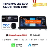 NaviFly 680 3D UI Snapdragon 10.25 pouces Android Autoradio GPS Stéréo pour BMW X5 E70 X6 E71 Ccc Cic