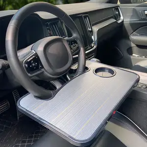 Práctico accesorio interior multifunción portátil comedor coche montado volante escritorio soporte Mesa