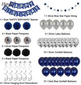 Decoraciones <span class=keywords><strong>de</strong></span> <span class=keywords><strong>Cumpleaños</strong></span> para <span class=keywords><strong>Hombre</strong></span>, Decoraciones <span class=keywords><strong>de</strong></span> Fiesta <span class=keywords><strong>de</strong></span> <span class=keywords><strong>Cumpleaños</strong></span> Azules para <span class=keywords><strong>Hombre</strong></span>, Mujer, Niños y Niñas, Globos <span class=keywords><strong>de</strong></span> Feliz <span class=keywords><strong>Cumpleaños</strong></span>, Decoración <span class=keywords><strong>de</strong></span> Fiesta SET0563 - Product Image 2