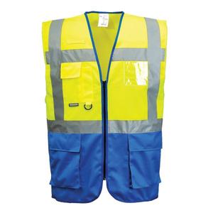 PORTWEST - C476YRBXXL Warsaw Executive chaleco real Amarillo/azul-EAN 5036108215126 ROPA DE TRABAJO DE LA HI-VIS - Product Image 1