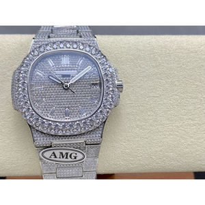 Reloj de Pulsera de Cuarzo de Lujo para Hombre, Resistente al Agua, Diseño Cuadrado con Diamantes, Correa de Acero Inoxidable de 22 mm, Diseño Ejecutivo - Product Image 4