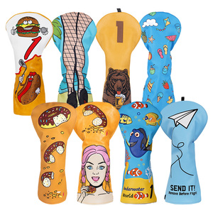 Im Angebot PU-Leder Golf-Zubehör Vierblättriges Kleeblatt Bestickte Golf-Schlägerhauben Driver Golf-Schlägerabdeckungen - Product Image 5