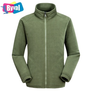 OEM service hiver vestes polaires à fermeture éclair complète 100% vestes en polyester brodé personnalisé chaud <span class=keywords><strong>polaire</strong></span> hommes veste en gros - Product Image 2