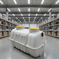 Citerne septique en matériau FRP GRP pour usage domestique, capacité de 500 L, système de filtration