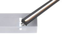 Lumière LED ultra-fine de 10 mm pour tiroir avec source lumineuse cachée, détecteur de mouvement et télécommande, face avant en aluminium YB4003-22