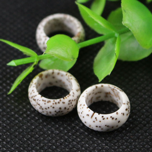 Bodhi Seed Running Ring 9mm DIY Jewelry Accessories Natural <b>Oxidation</b> White Old Seeds Unisex Bracelet Beads - Product Image 3