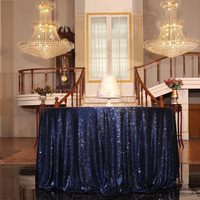Topfinel — nappe de Table ronde brillante, couleur Champagne uni, à paillettes, pour mariage