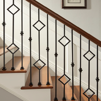 Garde-corps de balcon de villa européenne, garde-corps d'escalier d'hôtel en acier inoxydable, fer, alliage aluminium-magnésium, finition poli miroir, antirouille