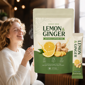 <span class=keywords><strong>Thé</strong></span> au gingembre et au <span class=keywords><strong>citron</strong></span> rafraîchissant OEM, complément alimentaire à base d'ingrédients naturels pour l'énergie et l'équilibre quotidien du bien-être - Product Image 2