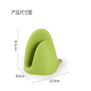 Mitaines de four et pinces à main en silicone durables, résistantes à la chaleur pour micro-ondes, vente en gros promotionnelle, logo personnalisable - Product Image 4