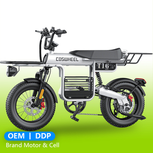 Vélo électrique COSWHEEL 1000W 48V 15AH haute vitesse, frein à disque en alliage 16 pouces, 7 vitesses, mini vélo de ville pour adultes - Product Image 1