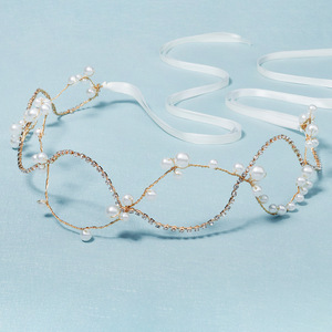 Bridal Headband Double Layer Gold Wire Wedding <strong>Hair</strong> Vine Delicate Crystal Rhinestone <strong>Bridesmaid</strong> Tiara <strong>Piece</strong> - Product Image 4
