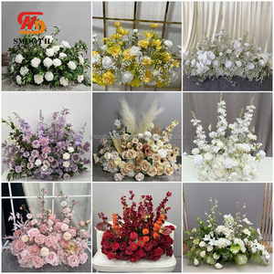 ชุดดอกกุหลาบสีขาวประดิษฐ์จากผ้าไหมเนื้อนุ่ม ขนาด 80 ซม. สำหรับตกแต่งโต๊ะงานแต่งงาน - Product Image 5