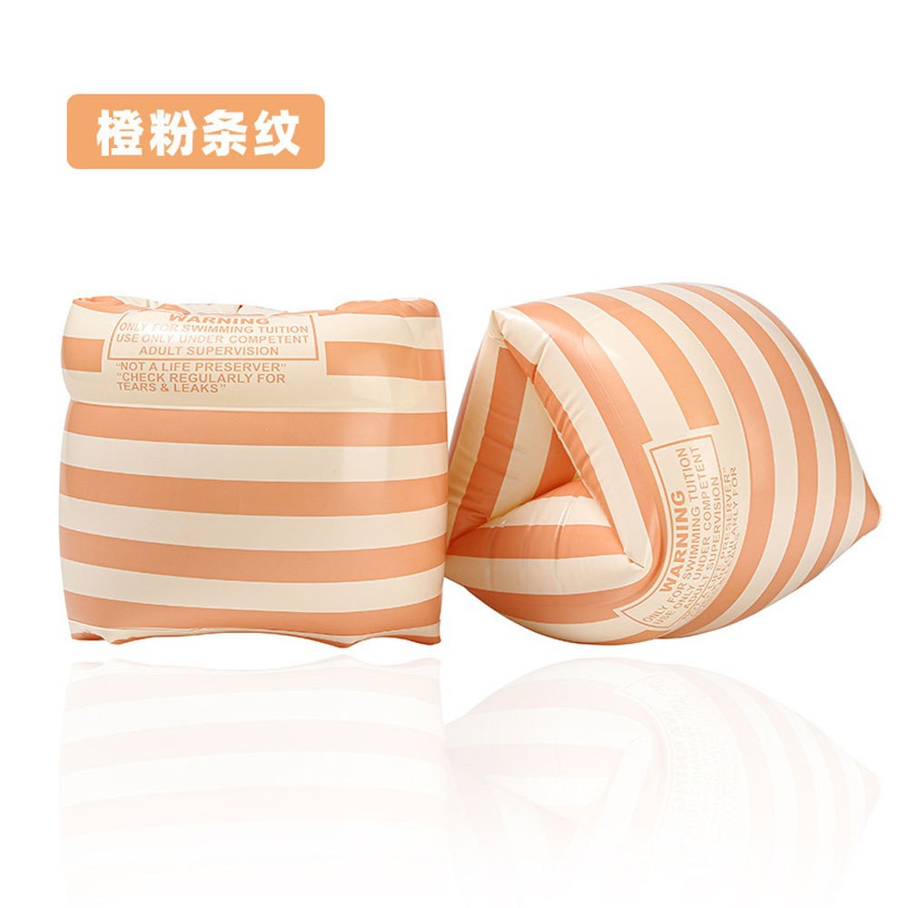 Anneau de bras rayé, orange (1 paquet de 2)