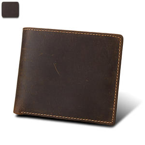 Andong Leather Short Wallet <b>Purse</b> <b>for</b> <b>Men</b> Genuine Cow Leather Retro Fashion Card Holder Slim Crazy Horse - Product Image 2