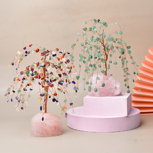 Base de cristal en polvo Natural, árbol de la riqueza, decoración del hogar - Product Image 5