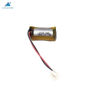 13250 עגול גלילי סוללה סלולרי חבילת 3.7v 300mAh נטענת ליתיום פולימר סוללה