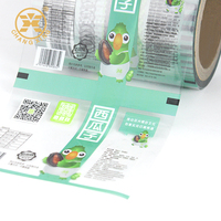 Emballage alimentaire 100g 200g bon film imprimé flexible en rouleau de puces imprimées