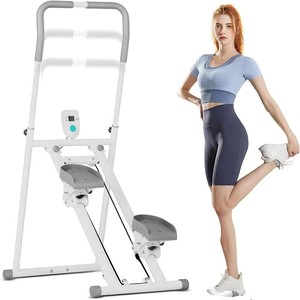 Appareil de fitness multifonctionnel réglable en acier pour la maison : simulateur d'escalade vertical et stepper - Product Image 1