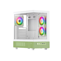 Venta caliente Mid Tower Black/White Color Gaming Pc Cases EATX/Atx/m-atx/Mini Itx Computer Pc Case para escritorio