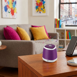Mini-enceinte portable V2.0 pour la maison et les téléphones mobiles avec batterie intégrée active de 400 mAh (2,5 heures d'autonomie) - Product Image 2