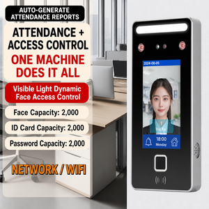 Machine de contrôle d'accès par reconnaissance faciale la plus vendue avec fonction de rapports automatiques et Wi-Fi, capacité de <span class=keywords><strong>2000</strong></span> empreintes digitales pour le contrôle des présences des employés de bureau - Product Image 5