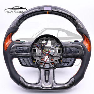สำหรับ Ford <span class=keywords><strong>Mustang</strong></span> พวงมาลัยคาร์บอนไฟเบอร์, ปลอกคาร์บอนไฟเบอร์2015-2024 - Product Image 6