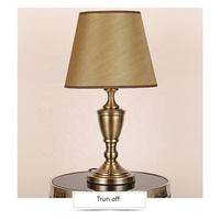 Nouveau tissu abat-jour Base en métal traditionnel décor à la maison luxe Antique Table et sol debout ensemble pour salon lampe