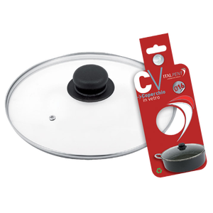 Tapa de vidrio de 20 cm con perilla para herramienta de torneado para organización y exhibición Distribuidor italiano - Product Image 1