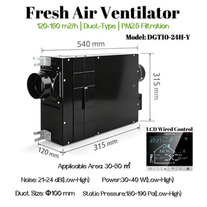 Ventilador de Techo Ultrafino para Aire Fresco, Eliminación de PM2.5, Ventilación de 120-2000m³/h, 2 Velocidades, Sistema Silencioso de Purificación de Aire - Product Image 2