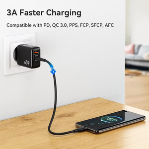 Cable USB C de Carga Rápida de 2m y 60w, Cable de Datos y Cargador para S21 S20 <span class=keywords><strong>A51</strong></span> Mi 10 - Product Image 5