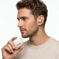 Écouteurs intra-auriculaires sans fil Brightblue True Wireless 5.4 avec indicateur LED, étanchéité IPX4, contrôle tactile, son stéréo, autonomie de plus de 20 heures