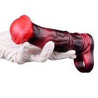 Funda Vibradora para Pene NNSX Fantasy Cock Sleeve, Estimulación del Punto G, Extensor de Pene, Retrasador de Eyaculación Masculina, Juguetes Sexuales para Parejas Adultas