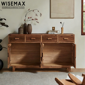 WISEMAX FURNITURE <span class=keywords><strong>Mobile</strong></span> Porta Scarpe Angolare Moderno in Stile Wabi-sabi, Armadio in Legno Massello per <span class=keywords><strong>Ingresso</strong></span> Hotel e Soggiorno - Product Image 6