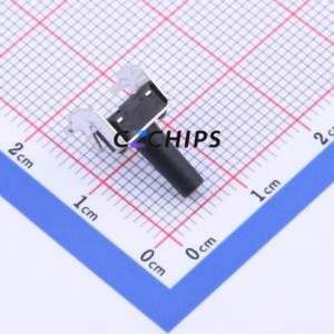 TS-1093C-A15B2-D1 Tactile Switch Bent Lead Through Hole-4P,6x6mm Single Pole Single Throw Round Button 1.8N Right Angle Insert - Product Image 2