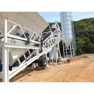 Centrale à béton mobile électrique d'occasion YHZS90 avec silo à ciment et convoyeur à bande – <span class=keywords><strong>Prix</strong></span> de <span class=keywords><strong>gros</strong></span> usine - Product Image 6