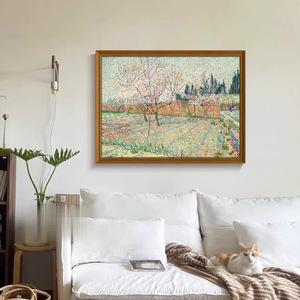 SJ prezzo all'ingrosso <span class=keywords><strong>primavera</strong></span> <span class=keywords><strong>primavera</strong></span> verde pastorale pittura decorativa appesa per soggiorno sala da pranzo tela - Product Image 5